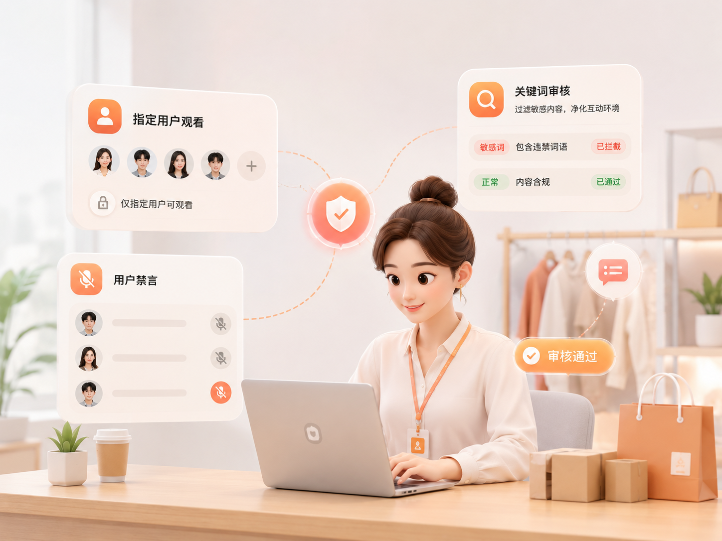 总分店运营示意